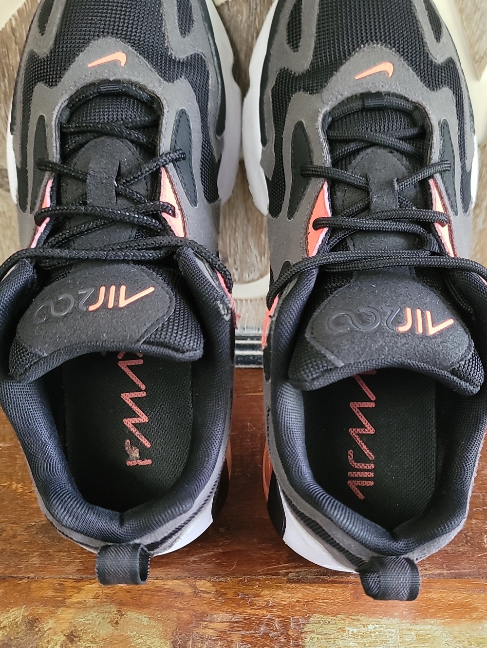 Nike Air Max 200 "Thunder Grey/Hot Punch" Wmns 9.5 Fast Shipping - Picture 7 of 13